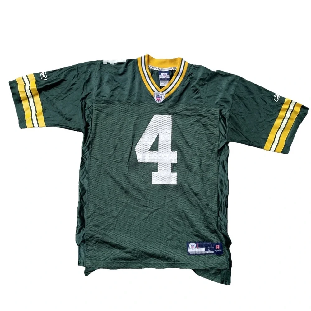 Reebok Brett Favre Green Bay Packers‎ NFL jersey Size Large